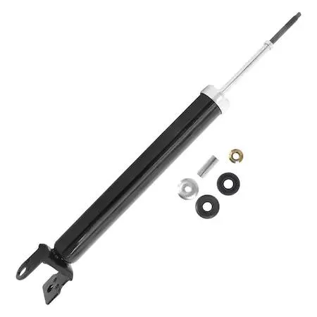 Unity 255030 rear shock absorber silver metal cylinder with mounting hardware
