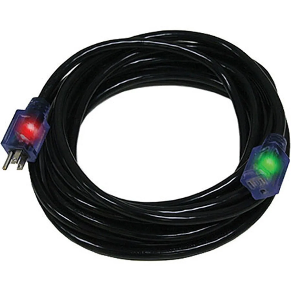 Milspec Industries, Inc. Milspec Industries, Inc 25 ft Pro Glo SJTW computer power extension cord with CGM, 12/3 AWG, black — product photo