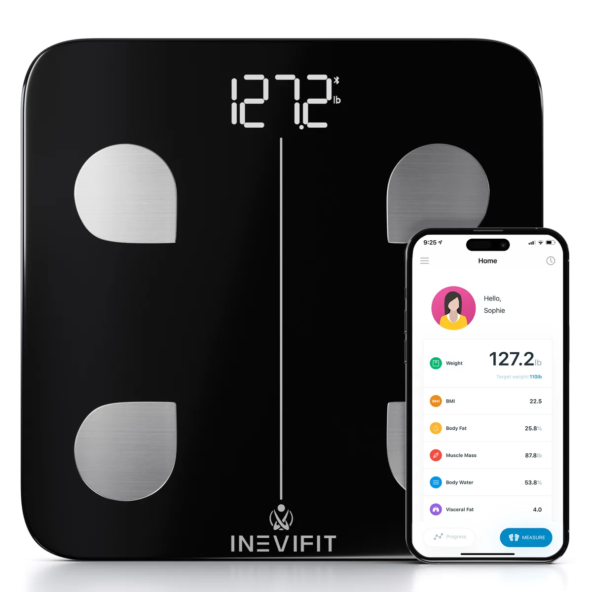 INEVIFIT LLC INEVIFIT LLC I-BF003 Smart Body Composition Scale — product photo