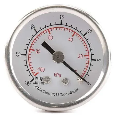 Value Brand Value Brand 4FMV2 Commercial Pressure Gauge 0-200 psi 2 in Dial 1/4 in — product photo