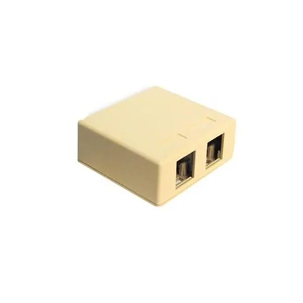 ICC ICC ICC-SURFACE-2IV 2-port surface box ivory IC107SB2IV — product photo