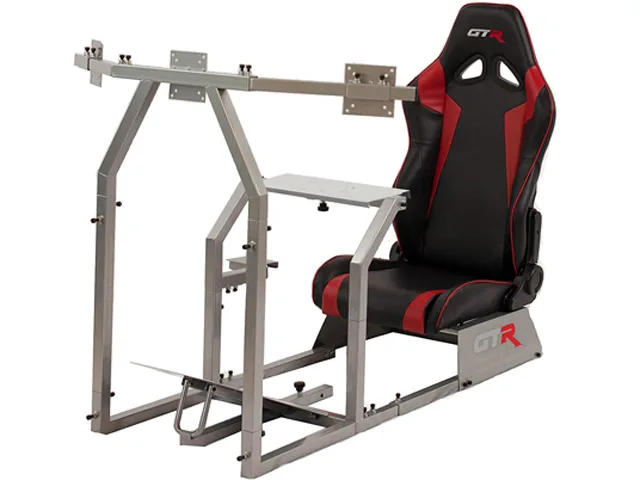 GTR Simulator GTR Simulator GTA-F Silver Cockpit gaming chair — product photo