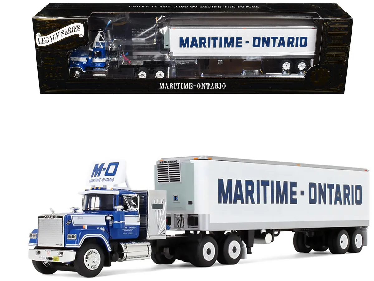 First Gear First Gear Mack Super-Liner 36" Sleeper 40' Trailer Reefer 1/64 — product photo