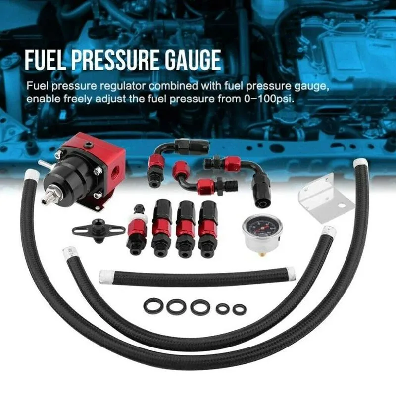 Supersuperuncle Supersuperuncle Adjustable Fuel Pressure Regulator Kit 100Psi -6AN — product photo