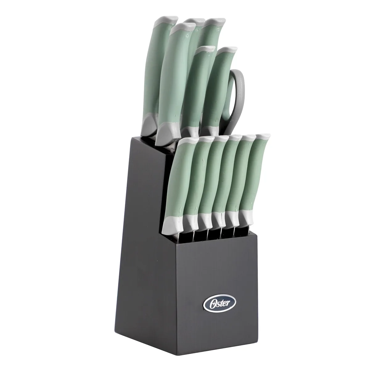 OSTER OSTER 510122985M 14pc Cutlery Set Green Soft Grip — product photo