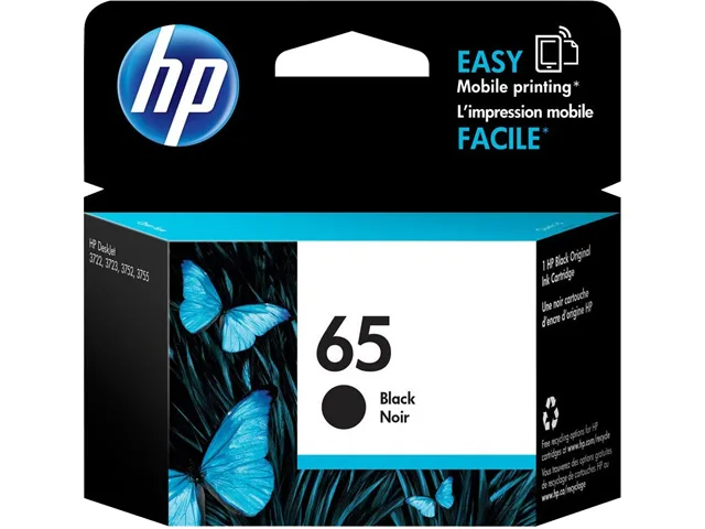 HP HP 65 Black Original Ink Cartridge N9K02AN#140 120 pages — product photo