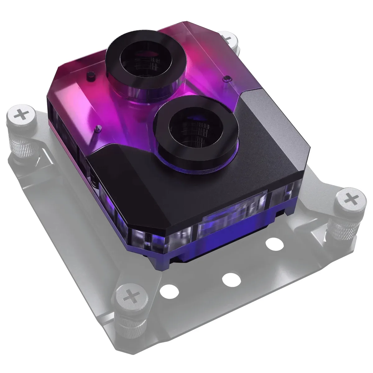 Phanteks Phanteks PH-GEF_CPU450_DBK Glacier EZ-Fit 450CPU Copper CPU Water Block diy cooling — product photo
