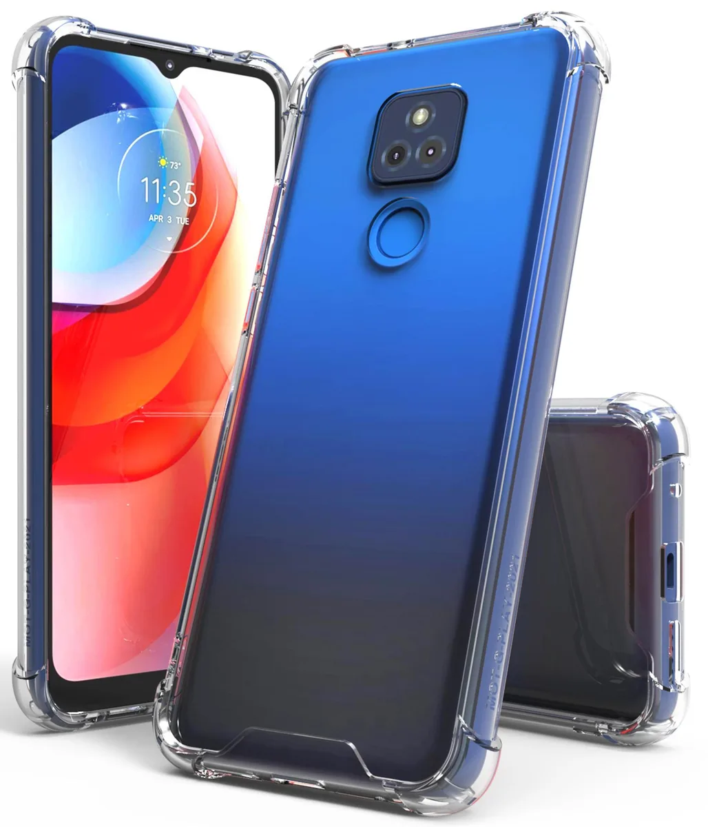 Nakedcellphone Nakedcellphone AquaFlex Clear Hybrid Case for Motorola Moto G Play 2021 — product photo