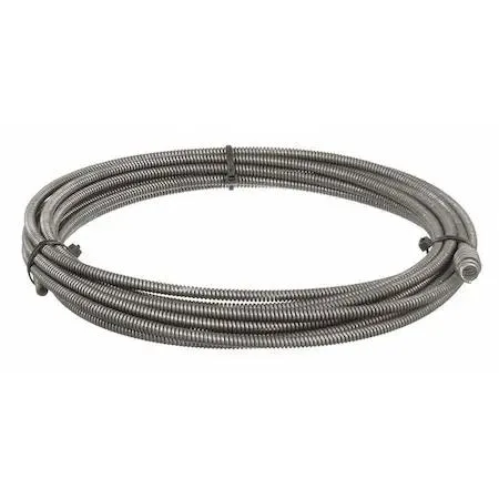 Ridgid 62225 steel drain cable 5/16 in 25 ft hollow core bulb auger end