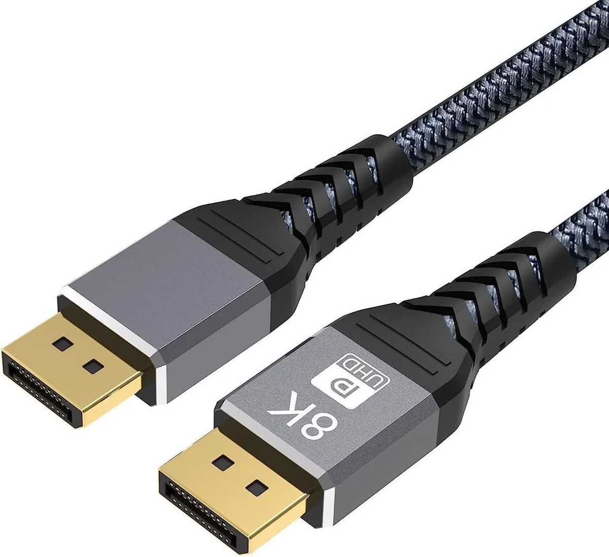 SMUGDESK SMUGDESK DisplayPort 1.4 Cable 10 ft 8K 60Hz 4K 144Hz Gold Nylon — product photo