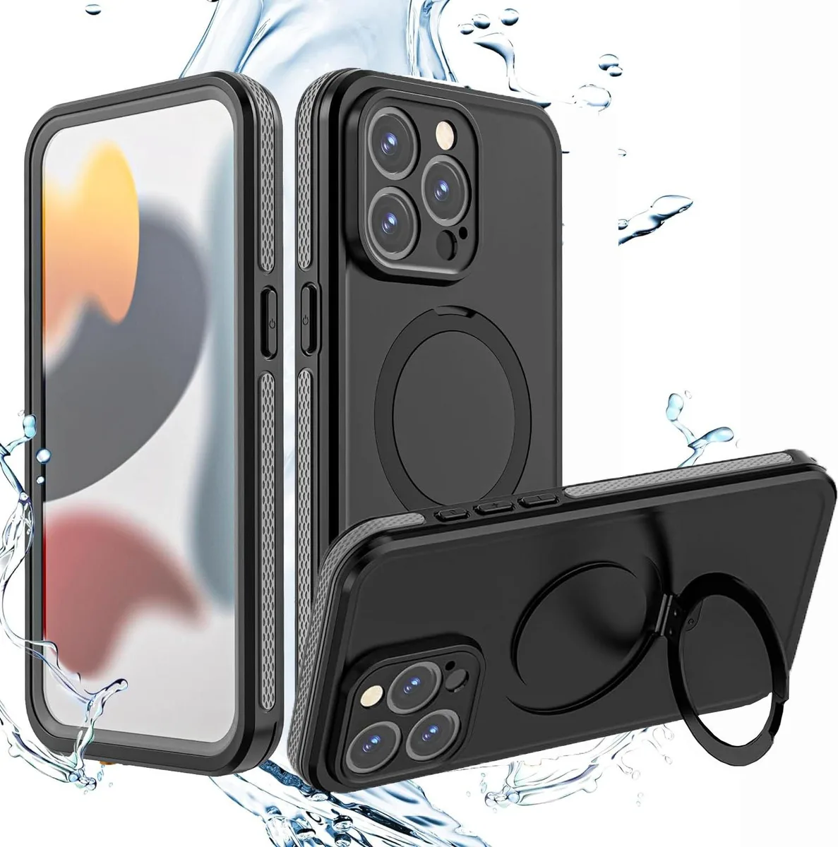 BONAEVER BONAEVER iPhone 15 Pro Max Waterproof Case IP68 Black — product photo