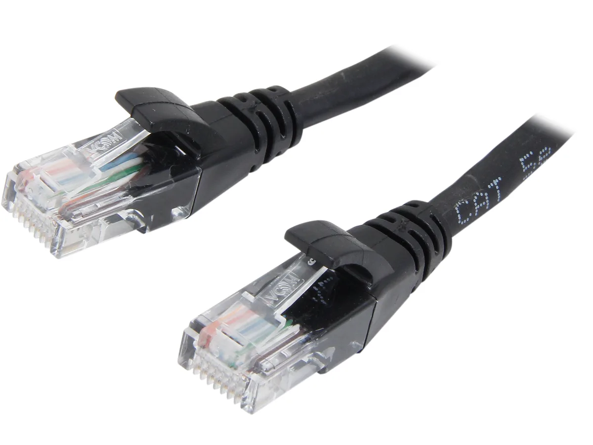 VCOM International Ltd VCOM International Ltd NP511-3-BLACK network ethernet cable Cat 5E 3.0 ft Black — product photo