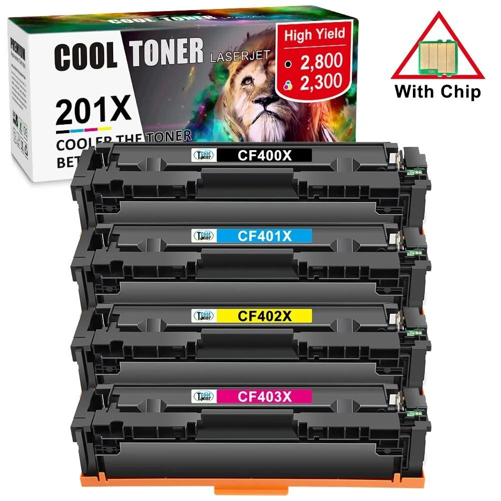 Cool Toner Cool Toner 4PK Toner HP 201X CF400X CF401X CF402X CF403X — product photo