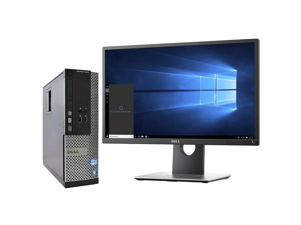 DELL DELL OptiPlex 3010 SFF Desktop PC i5-3470 3.20GHz 8 GB RAM 128 GB SSD 22" Monitor — product photo