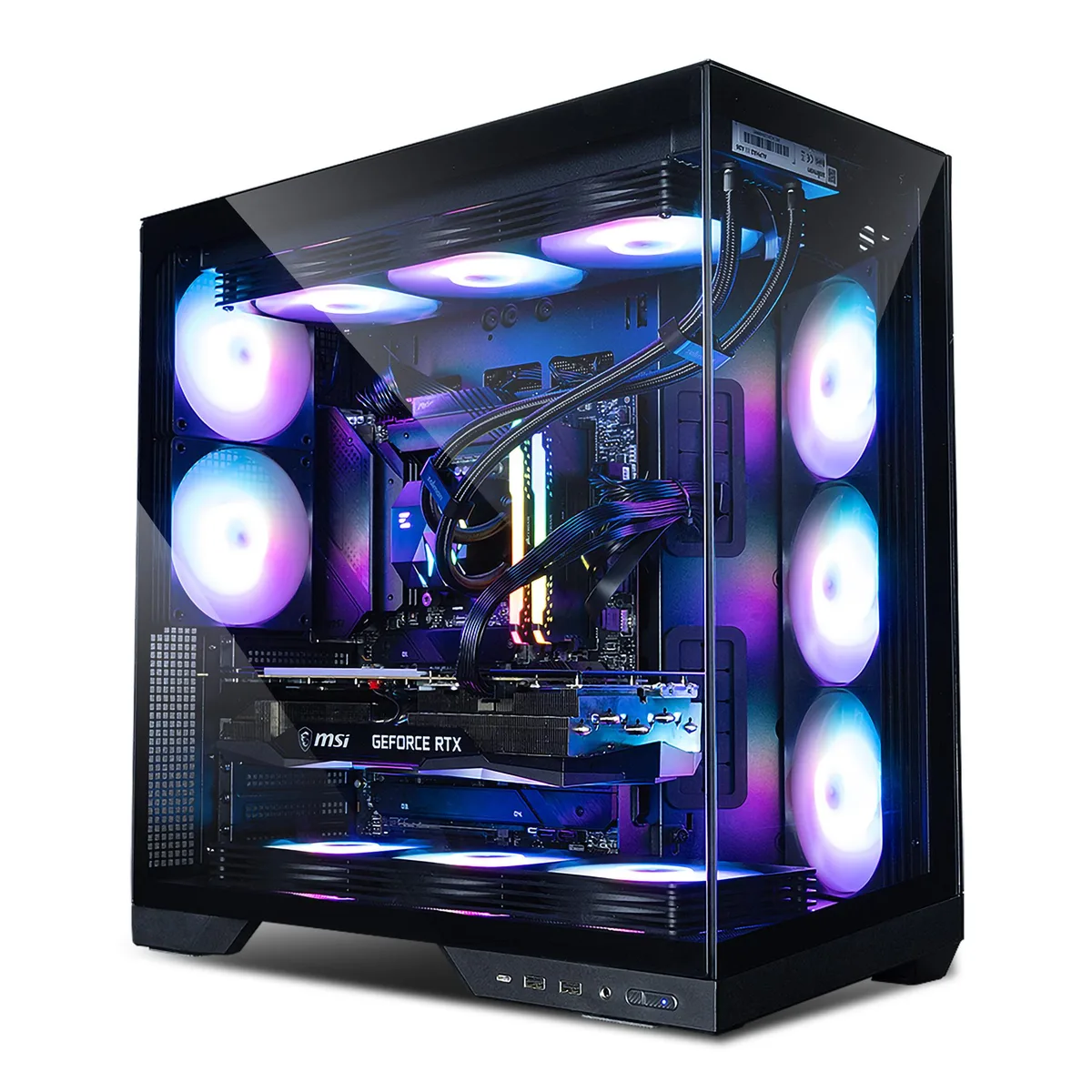 Zalman Zalman D50 ATX Mid-Tower PC Case, 360mm ARGB Fan, Dual Chamber, Black — product photo