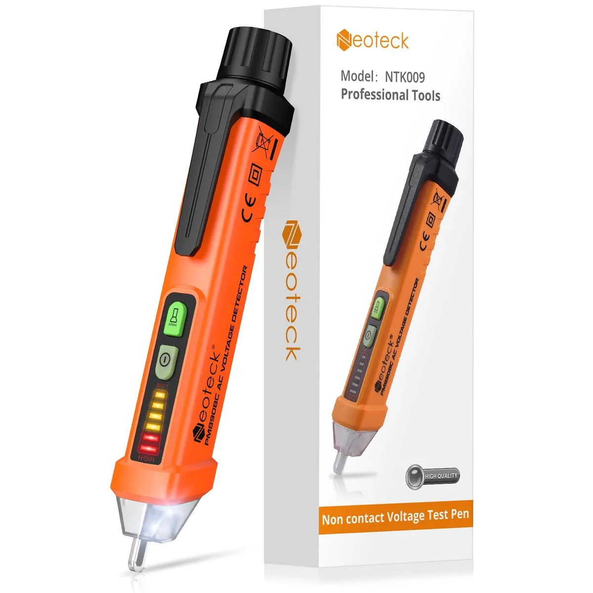 KEHIPI KEHIPI Non-Contact AC Voltage Tester Pen 12-1000V Buzzer Flashlight electrical system tool — product photo