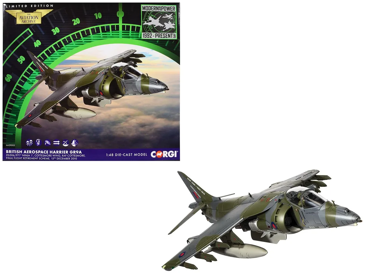 Corgi Corgi Harrier GR9A ZG506/P77 1/48 Diecast 2010 — product photo