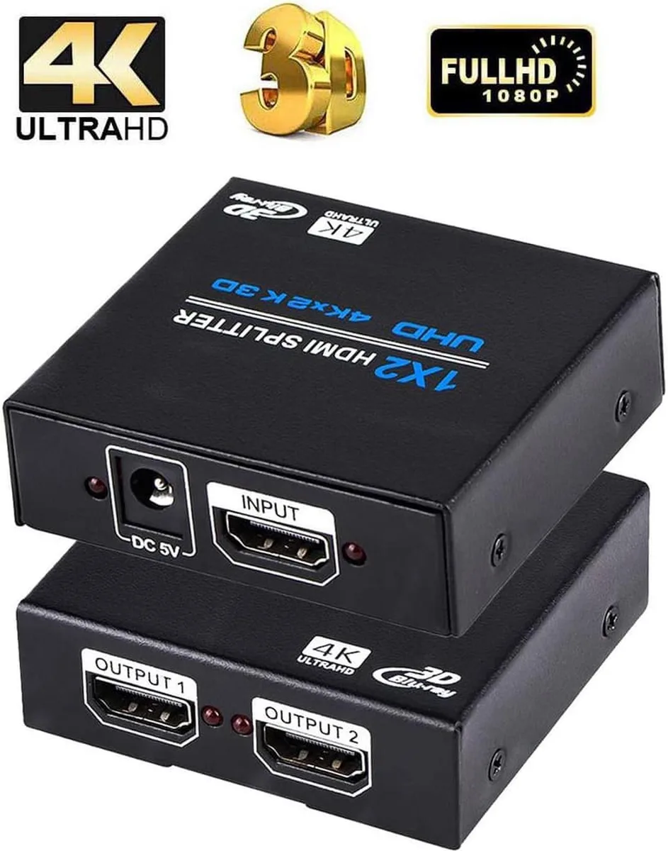 Vszerda Vszerda 4K HDMI Splitter 1x2 Metal Case Powered — product photo