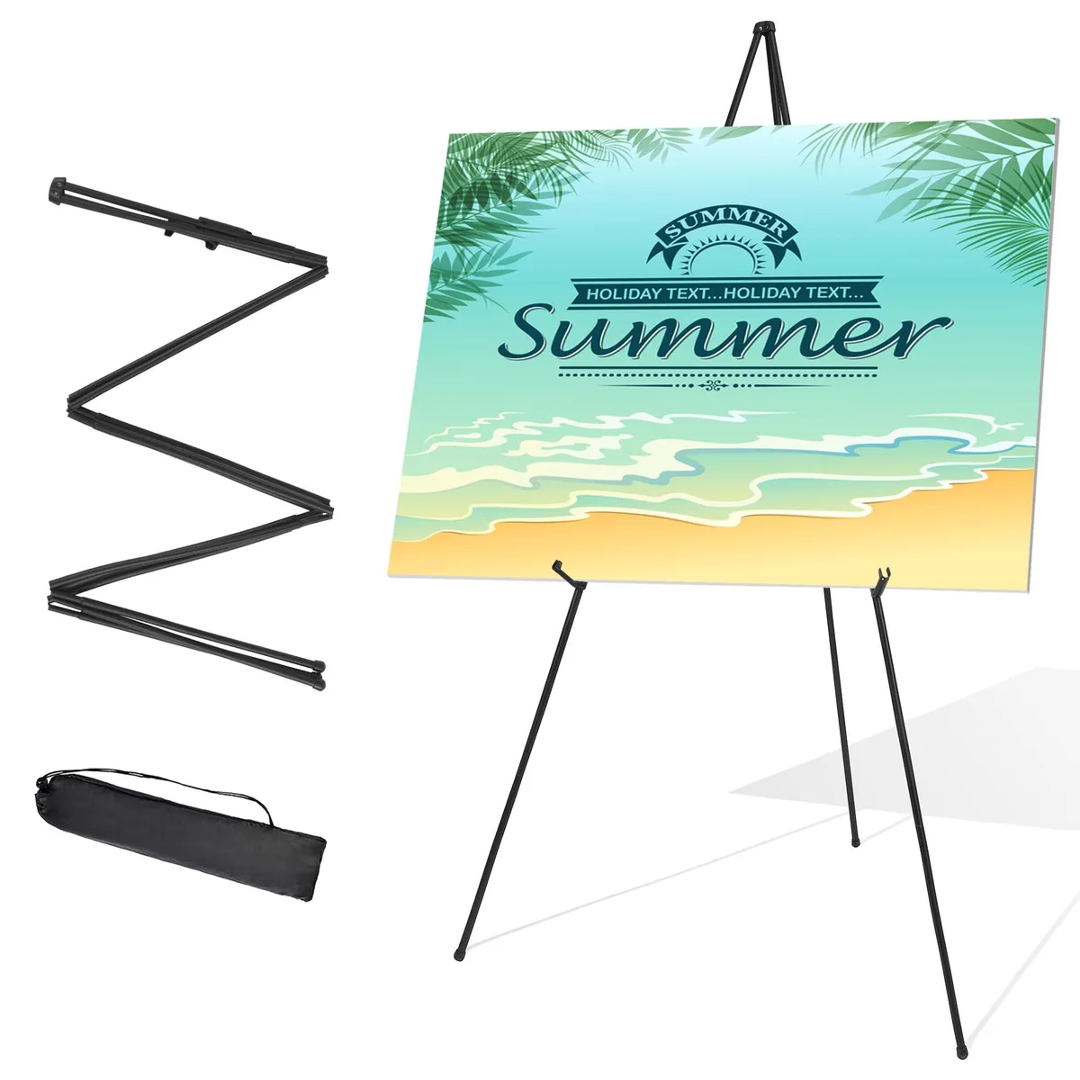  Starhoo STARHOO-ZDHJ001 63'' adjustable metal easel black — product photo