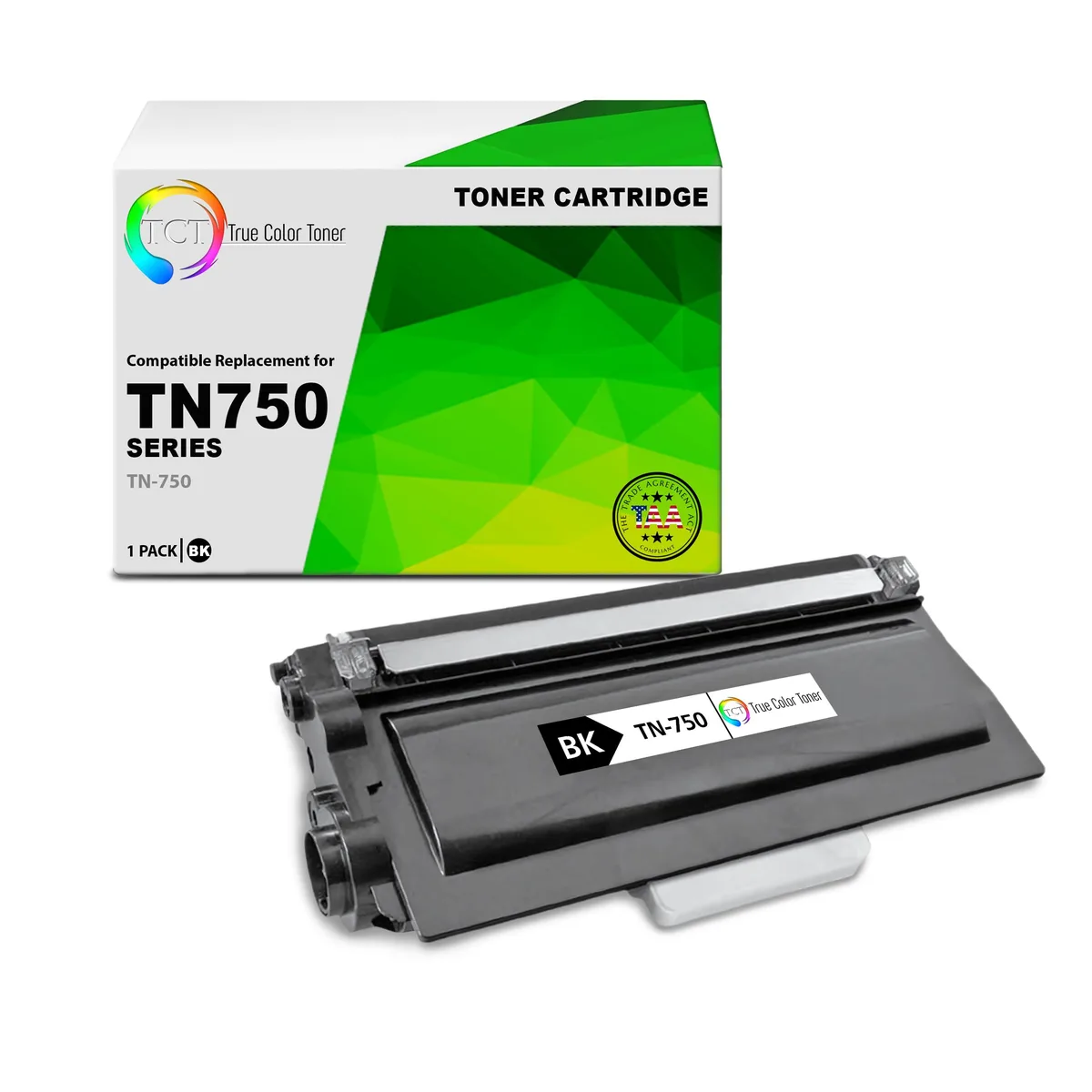 True Color Toner True Color Toner TN-750 TAA Black Toner Cartridge 8000 Pages — product photo