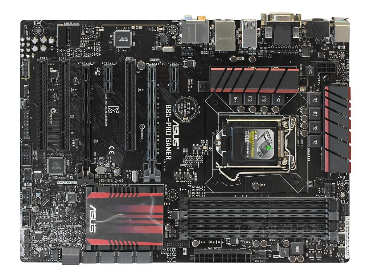 ASUS ASUS B85-PRO GAMER Intel B85 LGA 1150 DDR3 32GB ATX motherboard — product photo