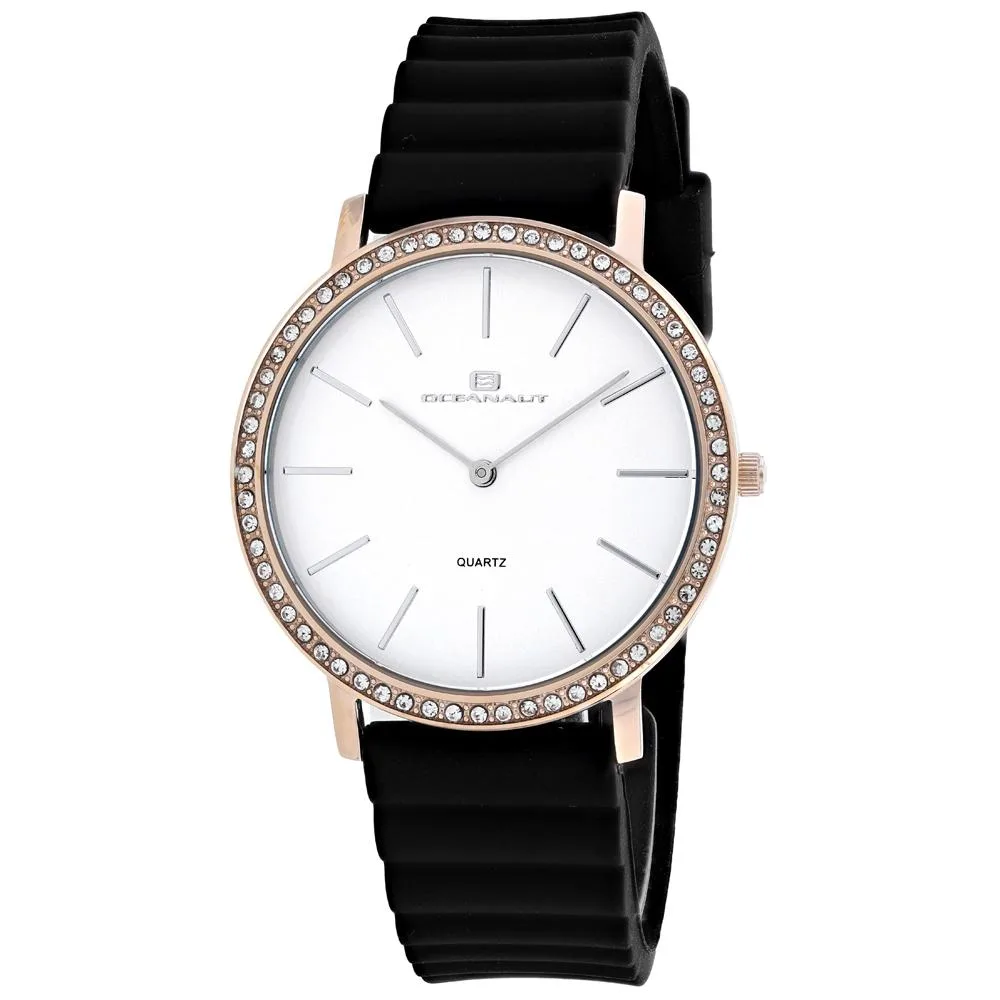 OCEANAUT OCEANAUT Ripple OC0264 Women's Watch White Dial 40mm Black Strap — product photo