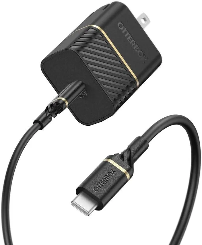 ONITOON ONITOON Wall Charger USB-C 20W + USB C-C 1M Cable Black Shimmer — product photo