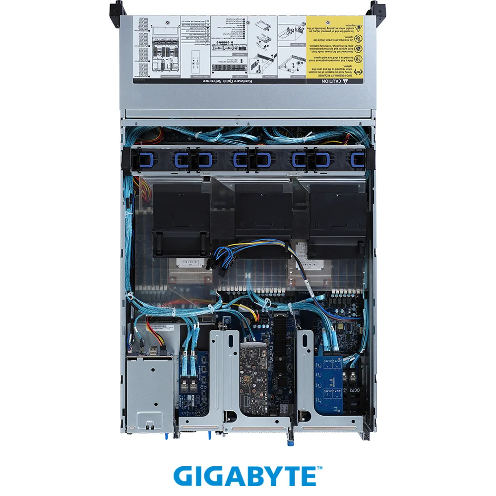 GIGABYTE GIGABYTE R282-Z9G 2U barebone server 20 NVMe bays 32 DIMM slots — product photo