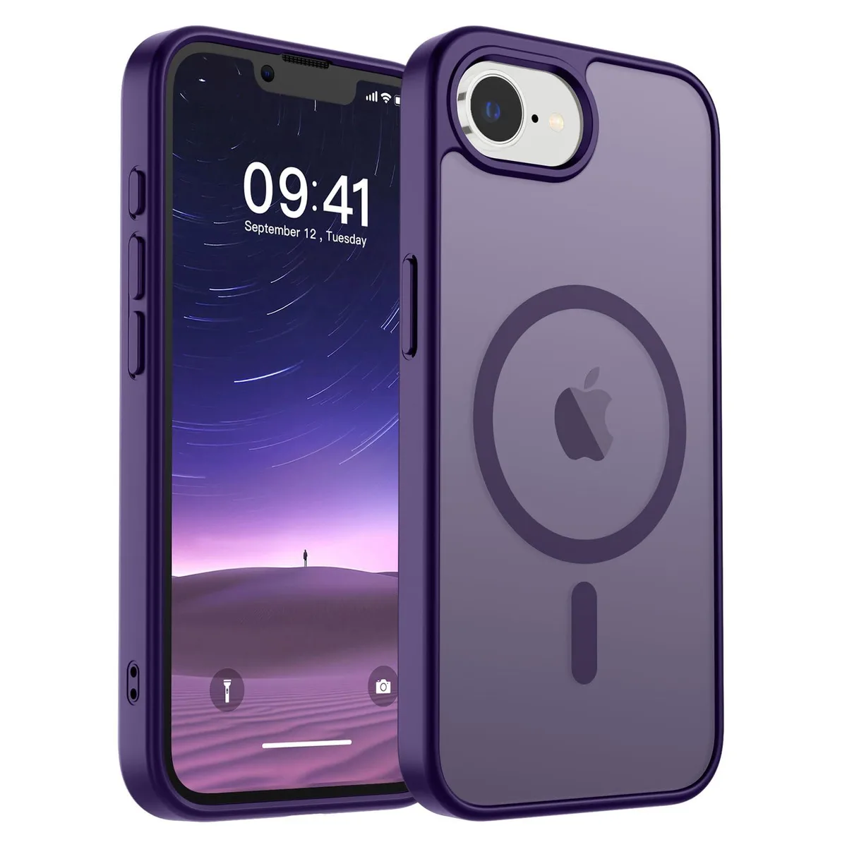 KEHIPI KEHIPI Magnetic Case for iPhone 16e Dark Purple — product photo