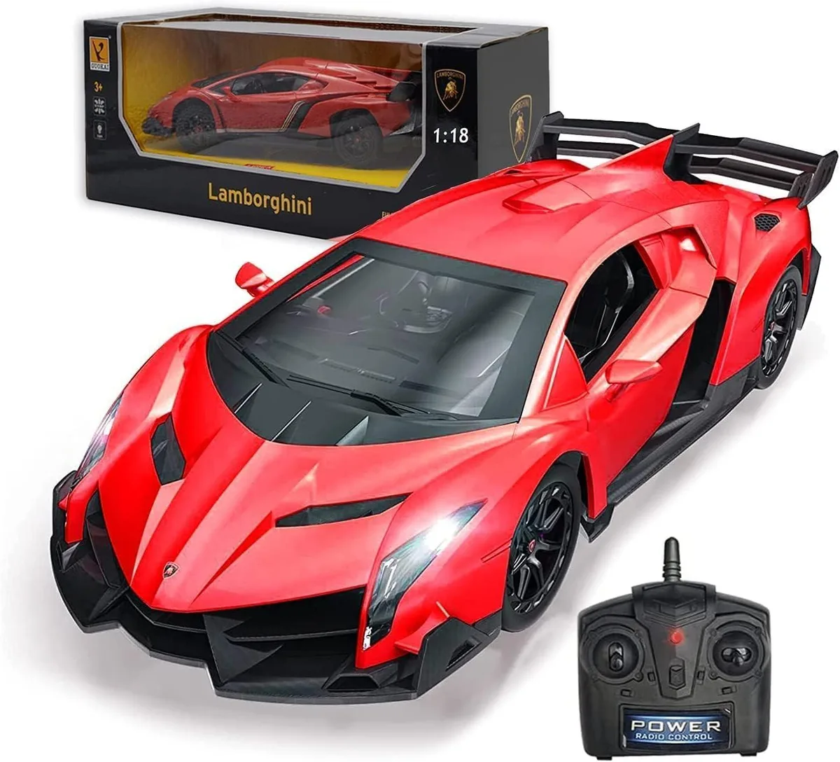 usbroway usbroway RC Car 1:18 Licensed Lamborghini Red 8-10mph 30-40m — product photo