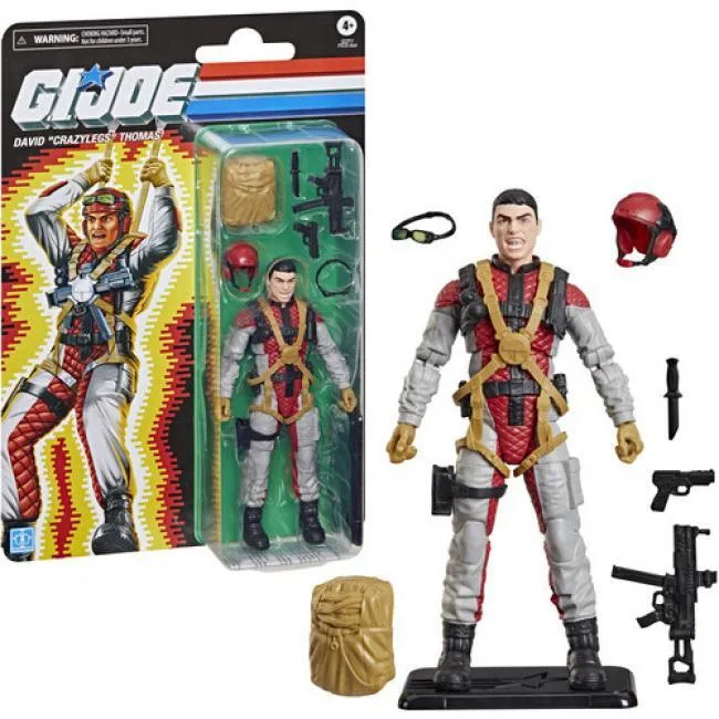 Hasbro Hasbro G22915X00 G.I. Joe Classified Series Retro Cardback David "Crazylegs" Thomas Action Figure — product photo
