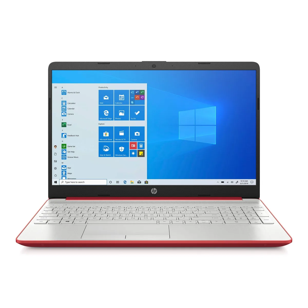 HP HP Pavilion 15-dw0083wm laptop Intel Pentium Silver N5000 4GB DDR4 128GB SSD 15.6" HD Red — product photo
