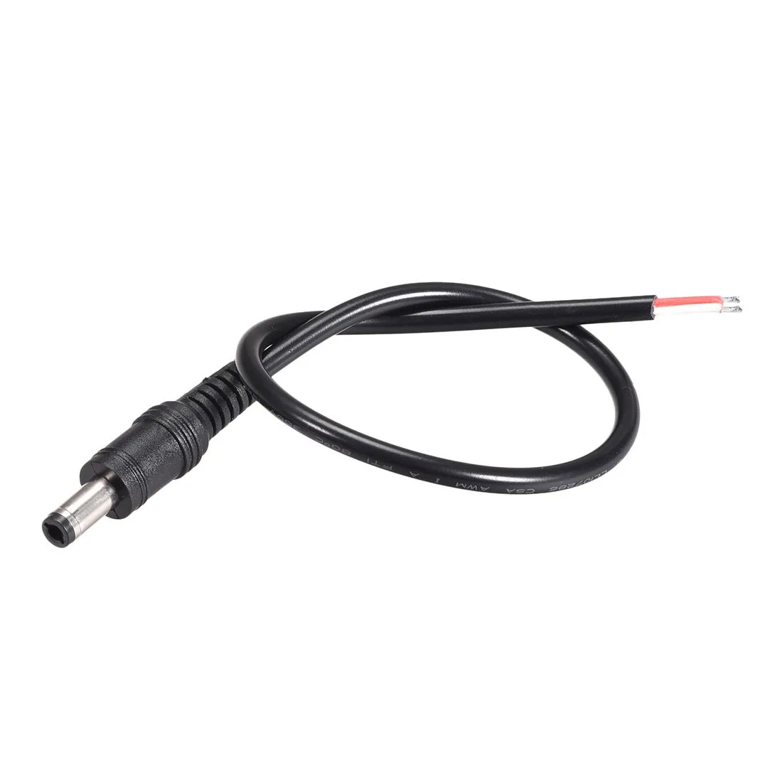 Unique-Bargains Unique-Bargains DC Power 5.5mm x 2.5mm 4A 30cm Barrel Male Plug Connector Pigtail 3pcs — product photo