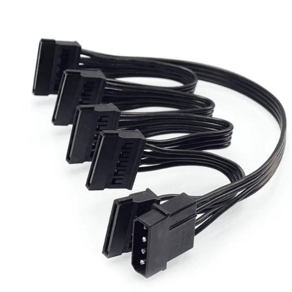 Ruth's sister Ruth's sister 4Pin to 5 SATA 15Pin Power Splitter Cable 20cm international power cord — product photo