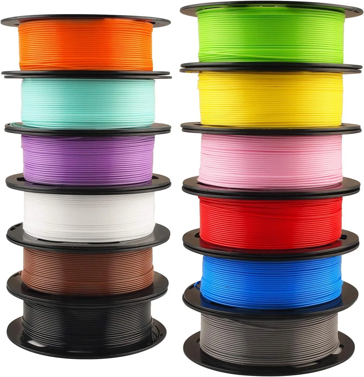 BFKK BFKK 1.75mm PLA Filament 12 Colour Bundle 500g 12 Spools 6kg Stick Tool — product photo