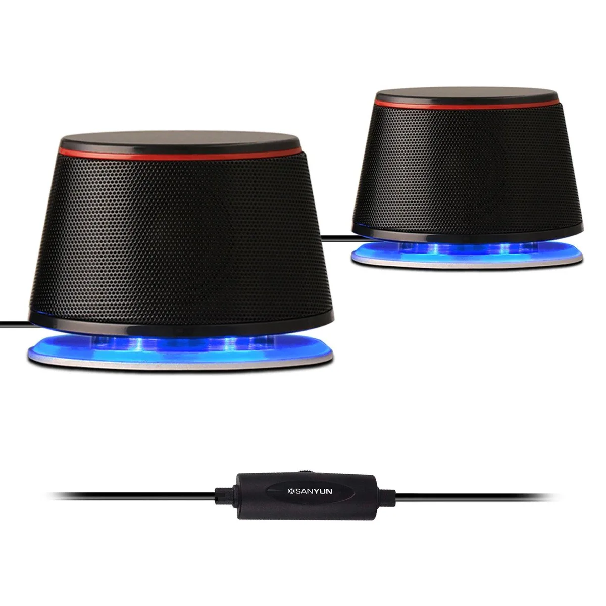 Sanyun SW102 2.0 speakers 10 W black — product photo
