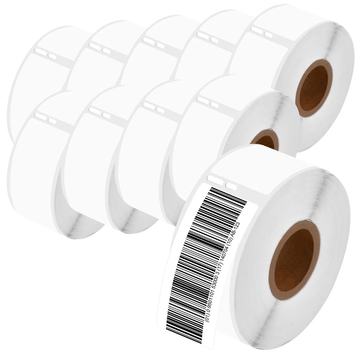 GREENCYCLE GREENCYCLE DM-30320 Label 10 Rolls 260 Labels 28x89mm White — product photo