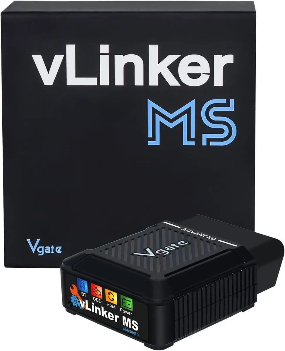 TAURKENAM TAURKENAM vLinker MS Bluetooth OBD2 Scanner CH-CAN LS-CAN Black — product photo