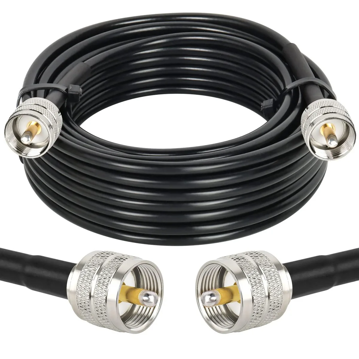PISKEKAT PISKEKAT PL259 UHF CB Coax Cable RG58 25ft game controller — product photo
