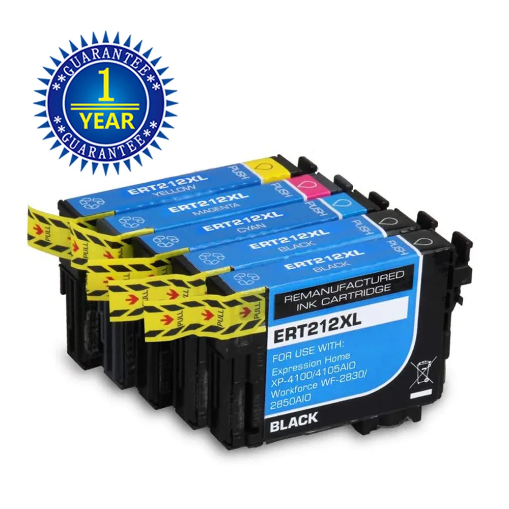 V4ink V4ink T212XL 5 Pack Ink Cartridges 2 Black Cyan Magenta Yellow — product photo