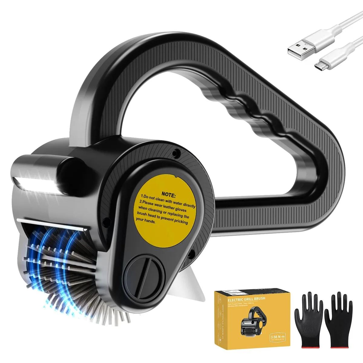 DNBeffulgent DNBeffulgent BSV-CB001 Electric Grill Brush 4400mAh 150-Min Runtime — product photo