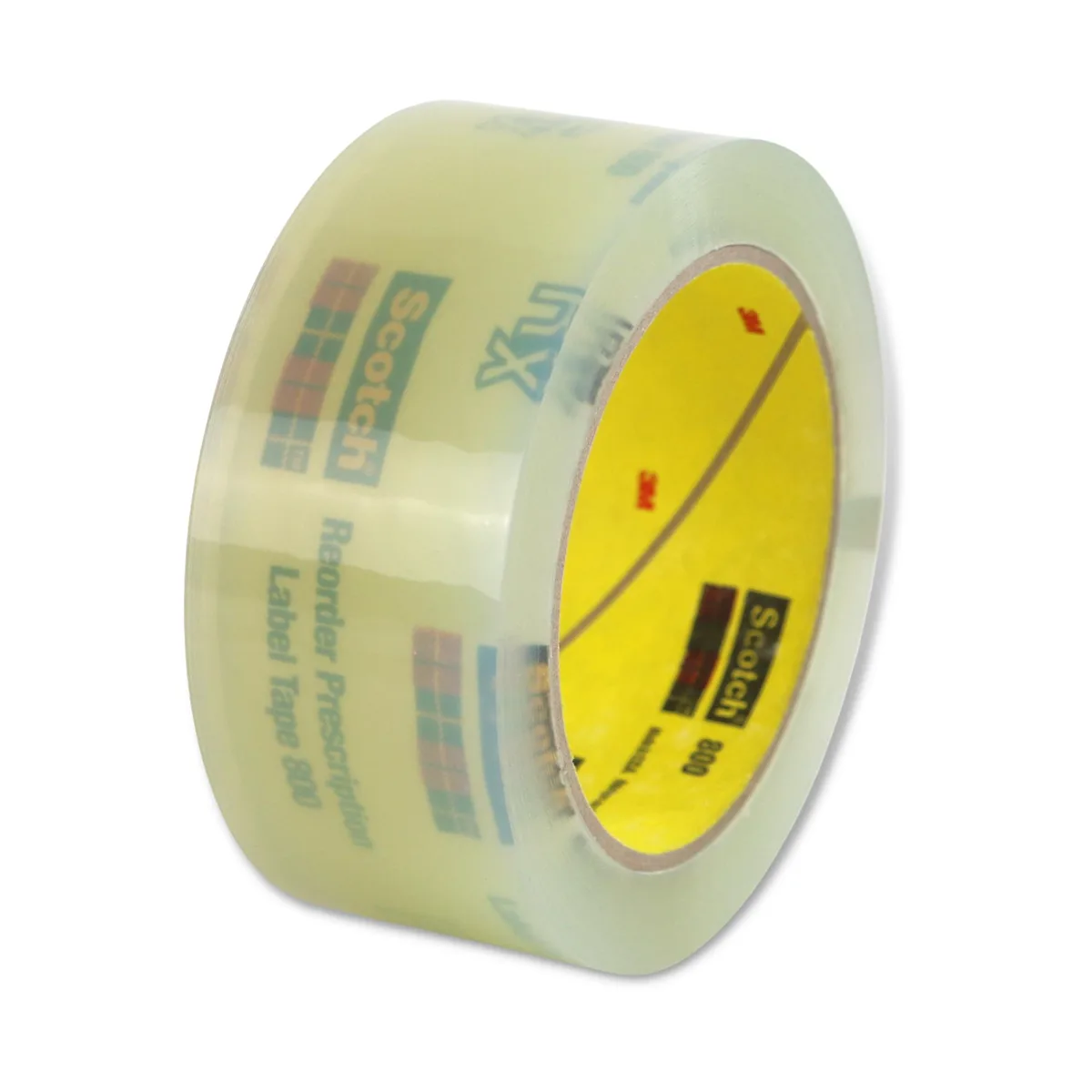 Scotch Scotch 800 Prescription Label Tape Clear 1-3/4 in 72 yd 2.5 mil — product photo