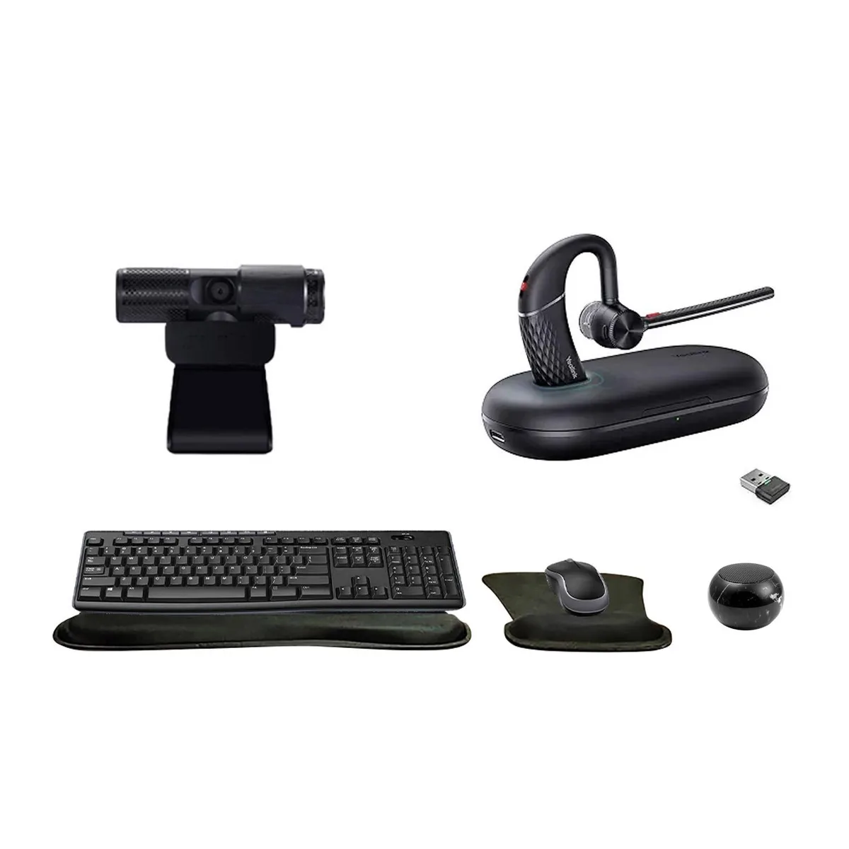 Yealink Network Technology Co., Ltd Yealink BH71 Mono Bundle: 2×Headset, Webcam, Keyboard, Mouse, Speaker, Pads — product photo