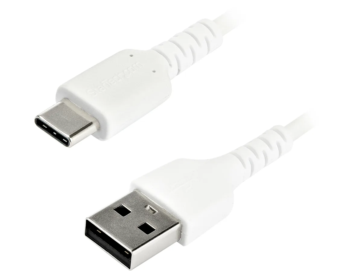 STARTECH STARTECH RUSB2AC2MW 2.0m USB A to USB C cable 480 Mbit/s White — product photo