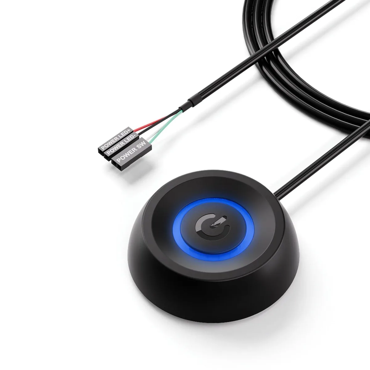  LDPCSJ PC Power Button 1.8M ATX External Switch Black — product photo