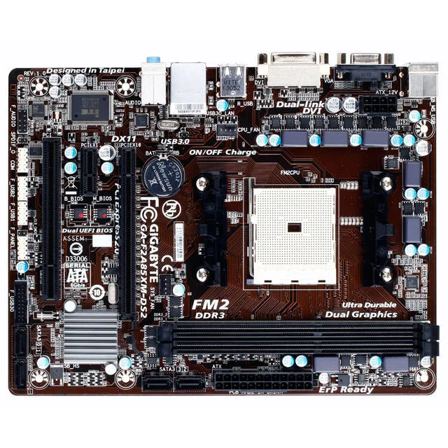 GIGABYTE GIGABYTE GA-F2A85XM-DS2 server motherboard — product photo