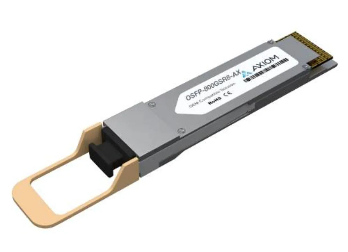 Axiom Axiom OSFP-800GSR8-AX 800GBase-SR8 MPO-12/APC 850 nm 164 ft SFP transceiver — product photo