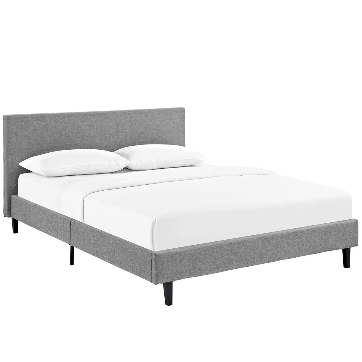 Modway Furniture Modway Furniture Anya Queen Bed Light Gray 86"L 66"W 36.5"H — product photo