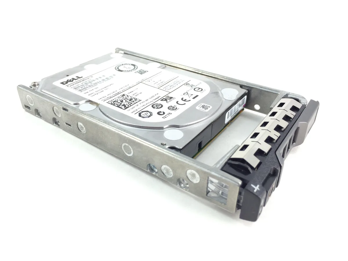 DELL DELL WF12F 1TB 7.2K SATA 2.5" internal hard drive with PowerEdge R710 SFF tray — product photo
