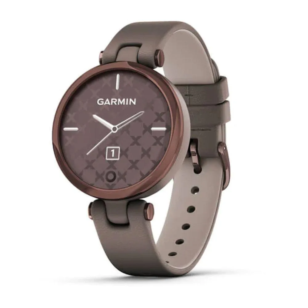 Garmin Garmin Lily Smartwatch Dark Bronze Paloma Italian Leather — product photo